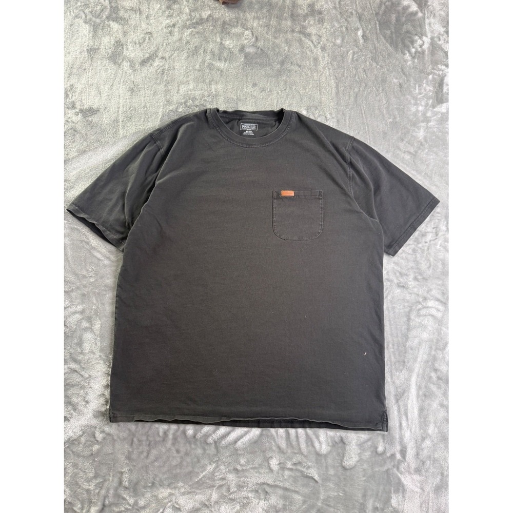 Pendleton Men's Pocket T-Shirt Cotton Short Sleeve Faded Black XL Side Vents